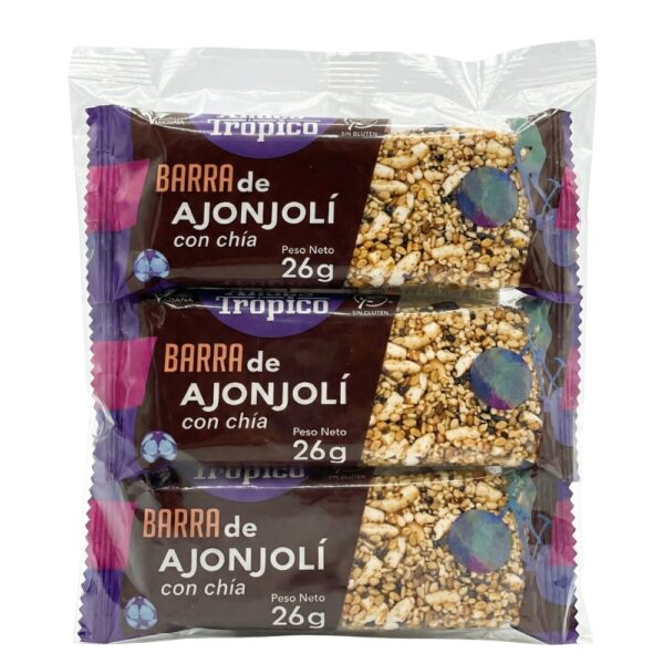 Barra Energética de Ajonjolí con Chía